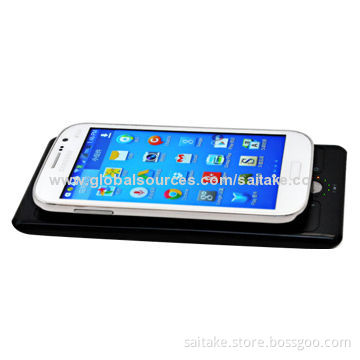 Rotatable QI Wireless Charger for iPhone/Samsung/Nokia with 6,000mA Rechargeable Li-battery